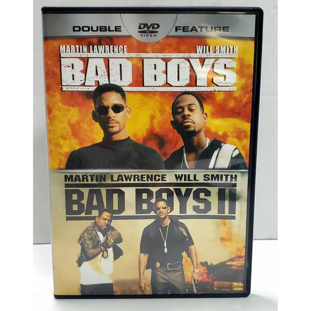 Bad Boys 1 & 2 DVD Set Will Smith Martin Lawrence Action Comedy Classic Film Hit